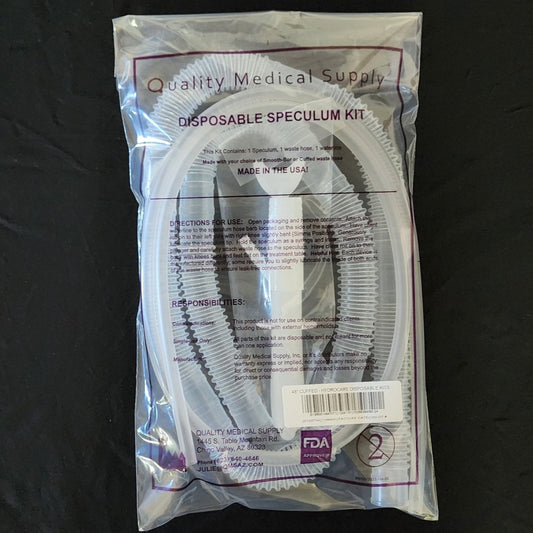 48" Cuffed Hose Disposable Kit With Hydrocare Speculum (Purple Bag)