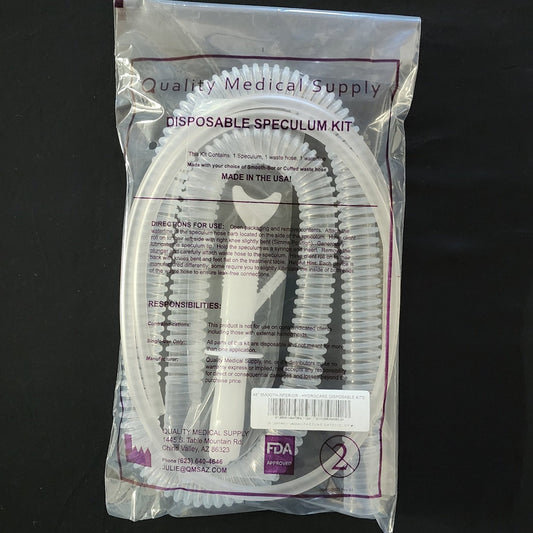 48" or 42" Smooth Interior Hose Disposable Kit With Hydrocare Speculum (Purple Bag)